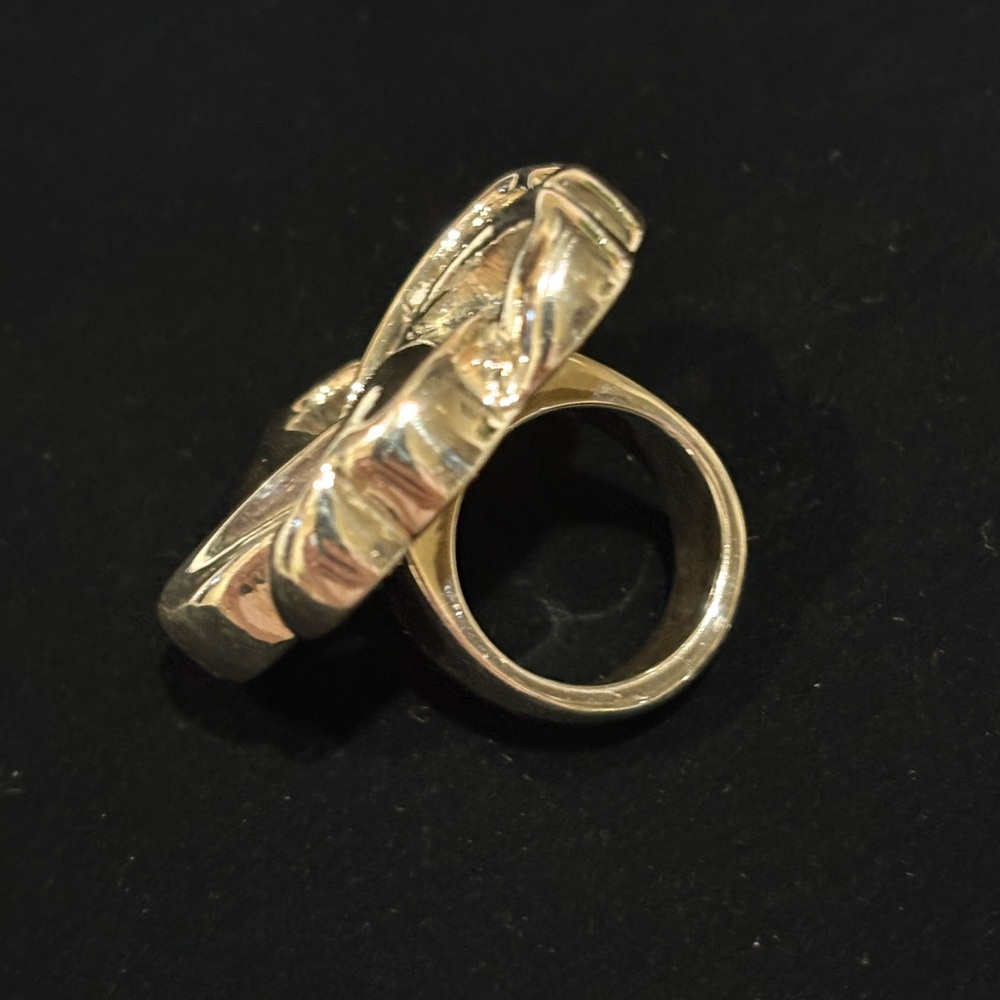 Elegant Taxco Sterling Silver 925 Large Knot Ring - Picture 2 of 5